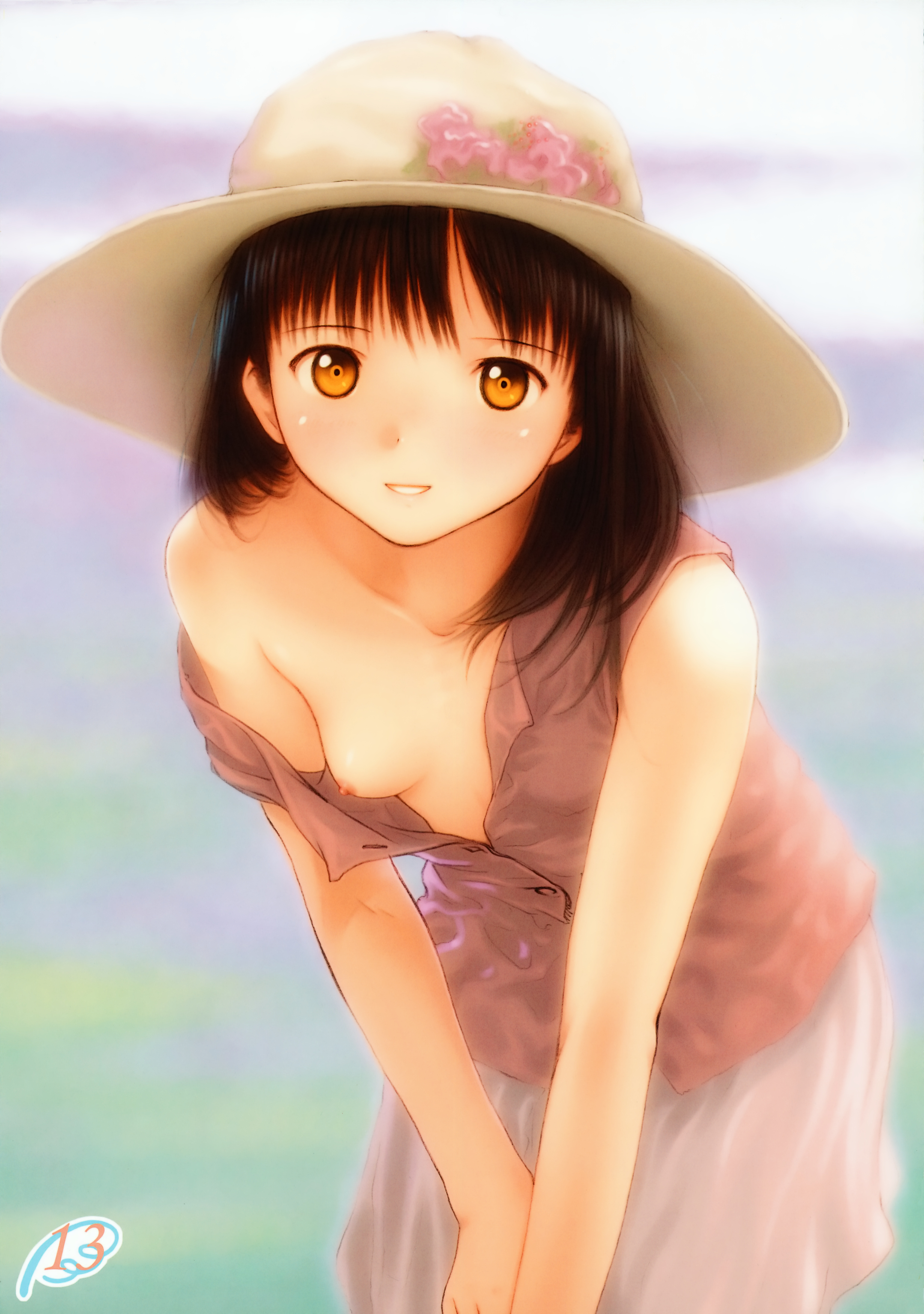 moe 84303 kobayashi_yuji loli nipple_slip no_bra open_shirt sage_(circle).jpg